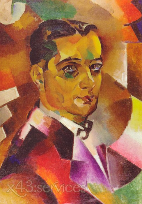 Vladimir Baranoff-Rossine - Kubistisches Selbstportraet - Cubist Self Portrait